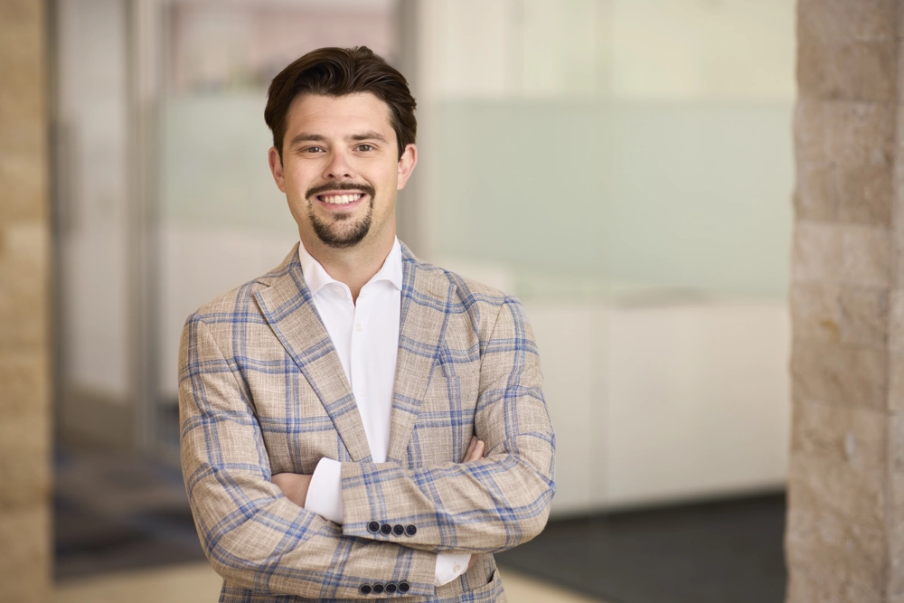 portrait of a smiling person in business attire